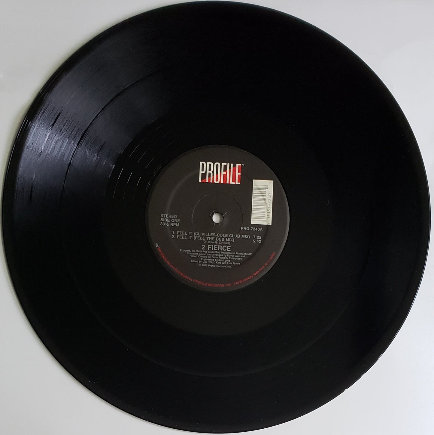 2 Fierce "Feel It" (12" Vinyl") Electronic/ House