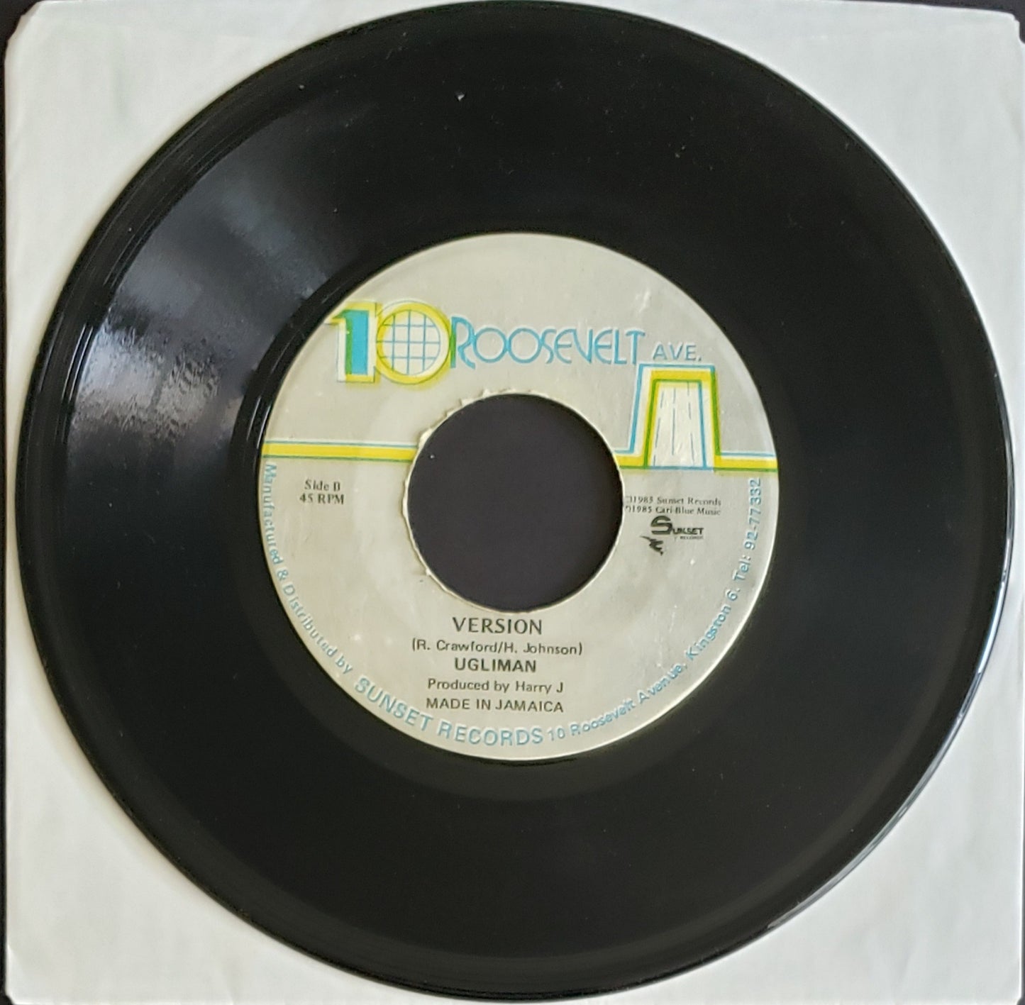 Ugliman - Computer (7" Vinyl Record) Vintage Reggae