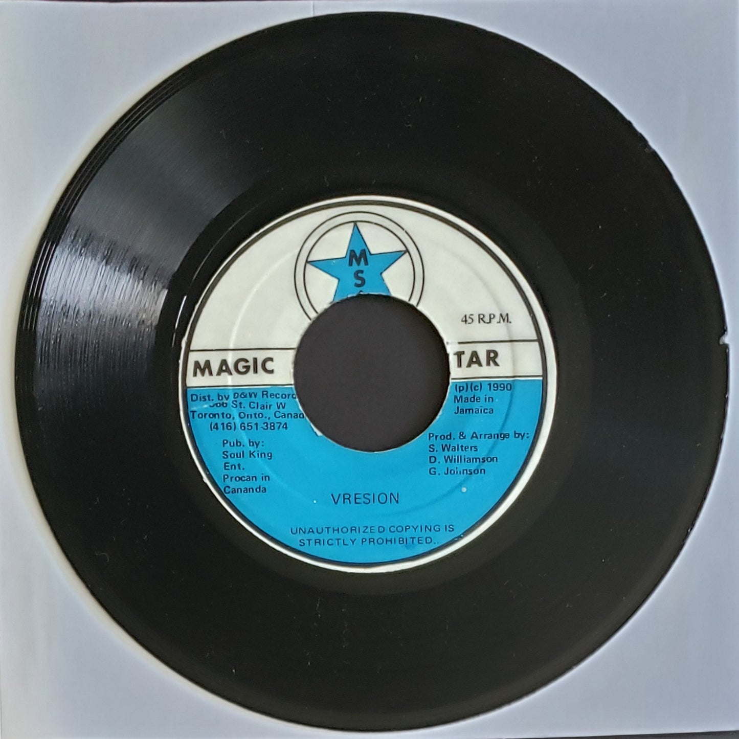Micheal Flint & Tenor Cat – I Am Not A King (7" Vinyl 45 RPM) Reggae