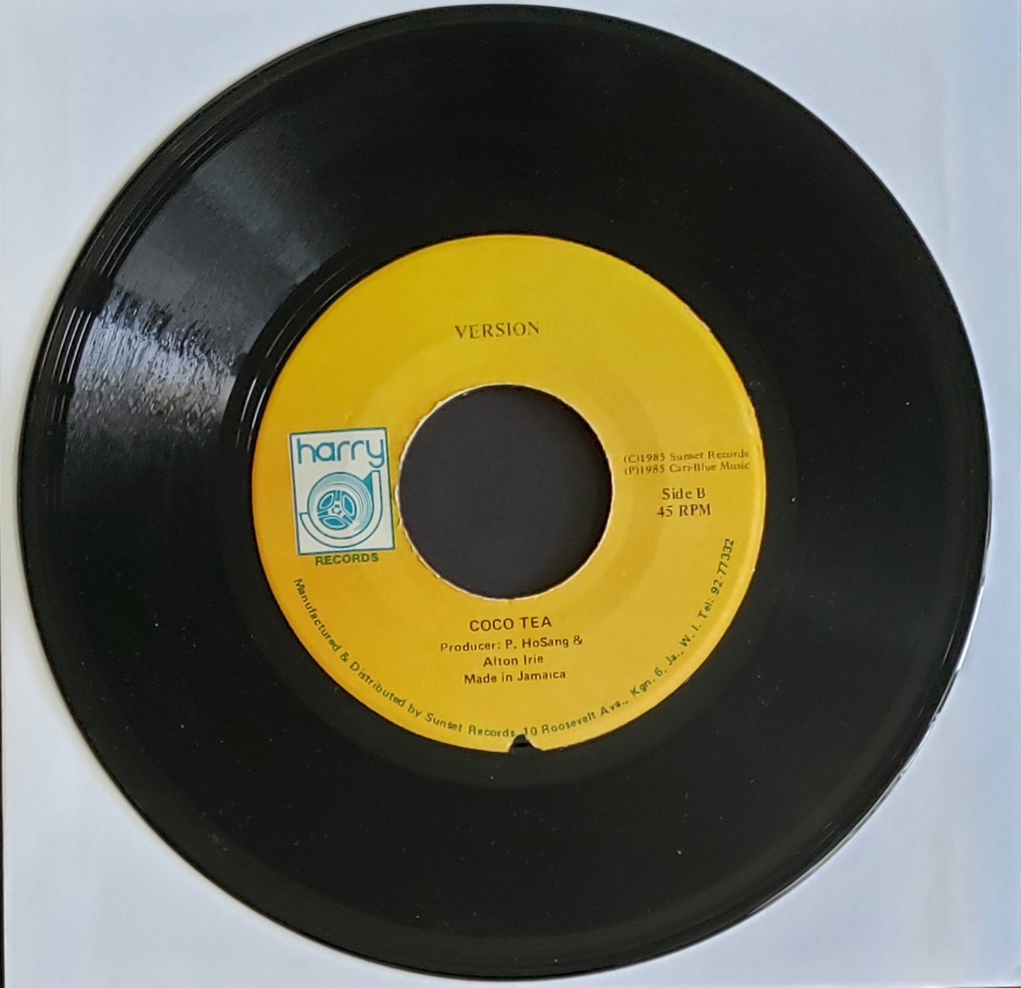 Coco Tea "Form A Line" (7" Vinyl 45 RPM) Vintage Reggae