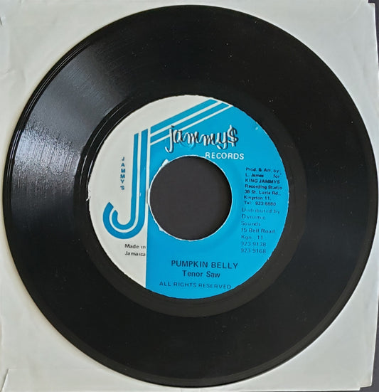 Tenor Saw "Pumpkin Belly" (7" Vinyl Record) Vintage Reggae