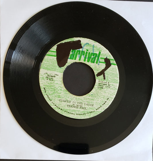 Frankie Paul – Curfew In The Dance (7" Vinyl 45 RPM) Vintage Reggae