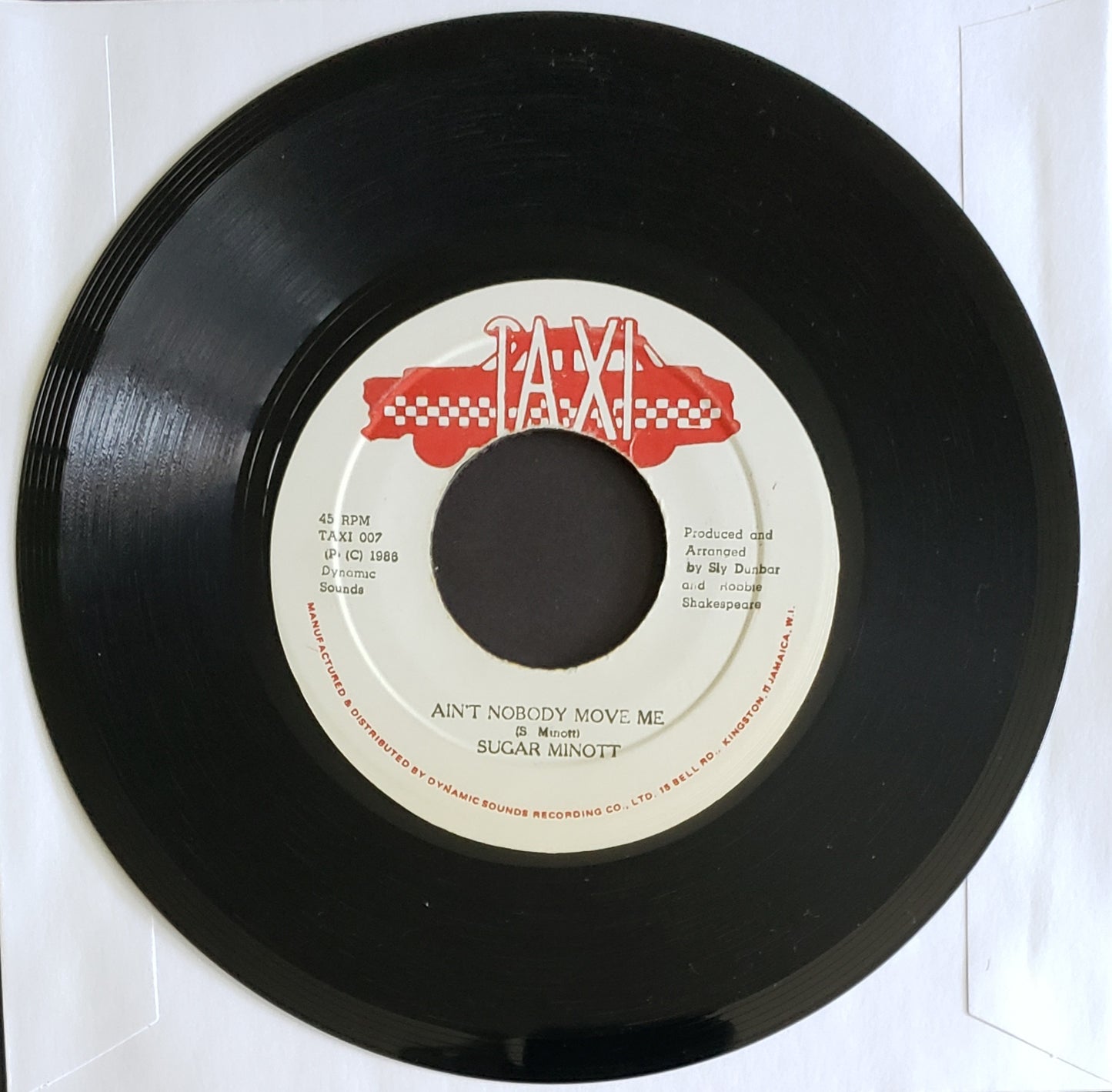 Sugar Minott "Ain't Nobody Move Me" (7" Vinyl 45 RPM) Vintage Reggae