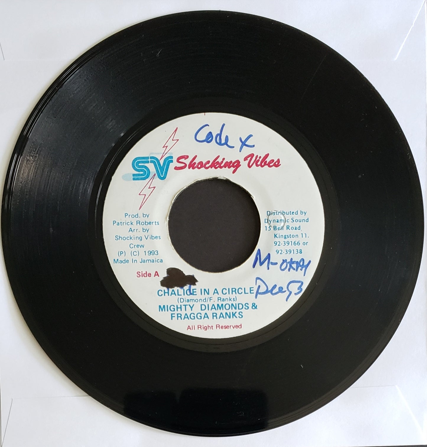 Mighty Diamonds & Fragga Ranks "Chalice In A Circle" (7" Vinyl 45 RPM) Reggae