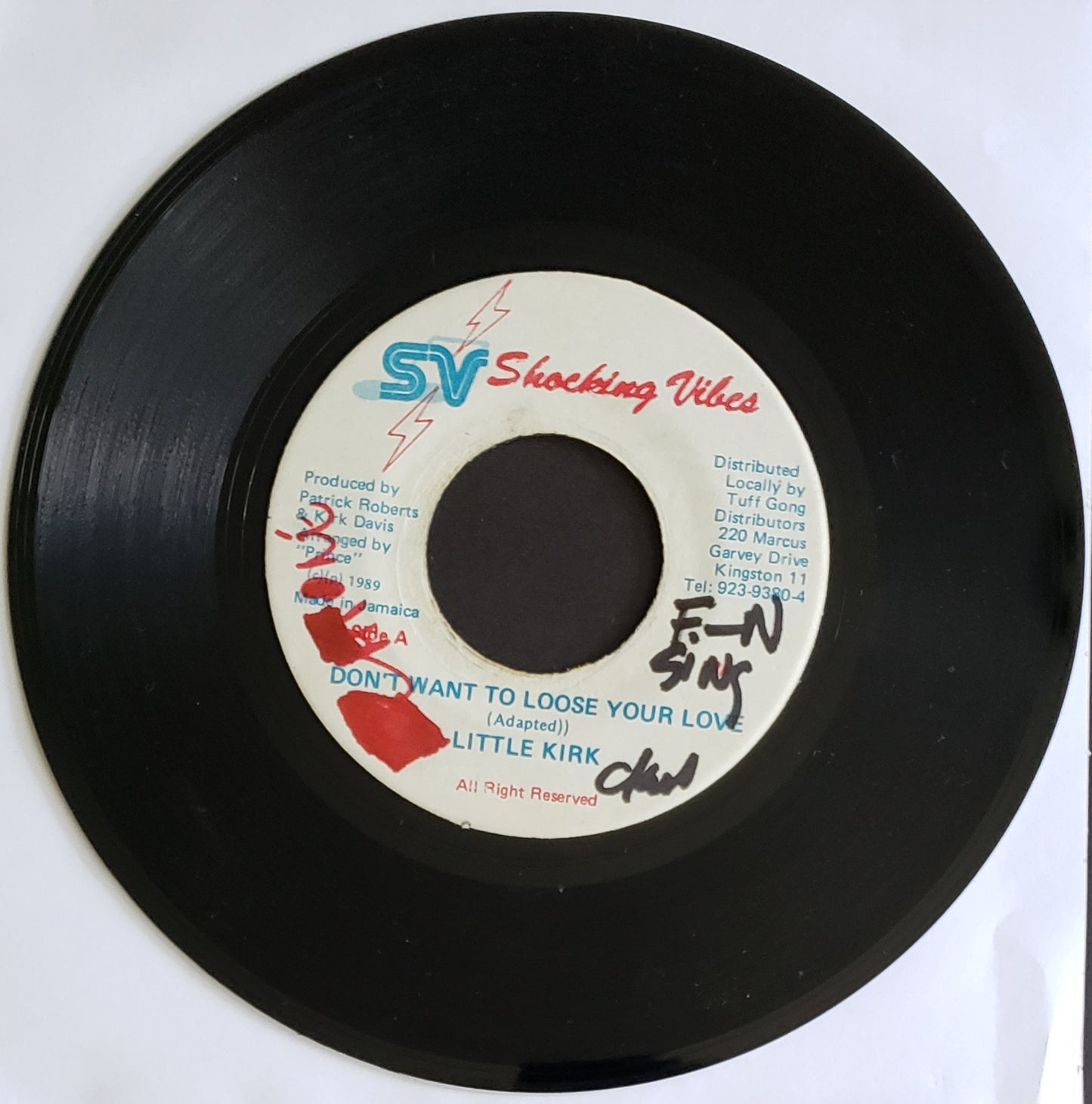 Little Kirk – Don't Want To Loose Your Love (7" Vinyl 45 RPM) Dancehall Reggae