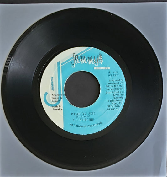 Lt. Stitchie – Wear Yu Size (7" Vinyl 45 RPM) Vintage Reggae