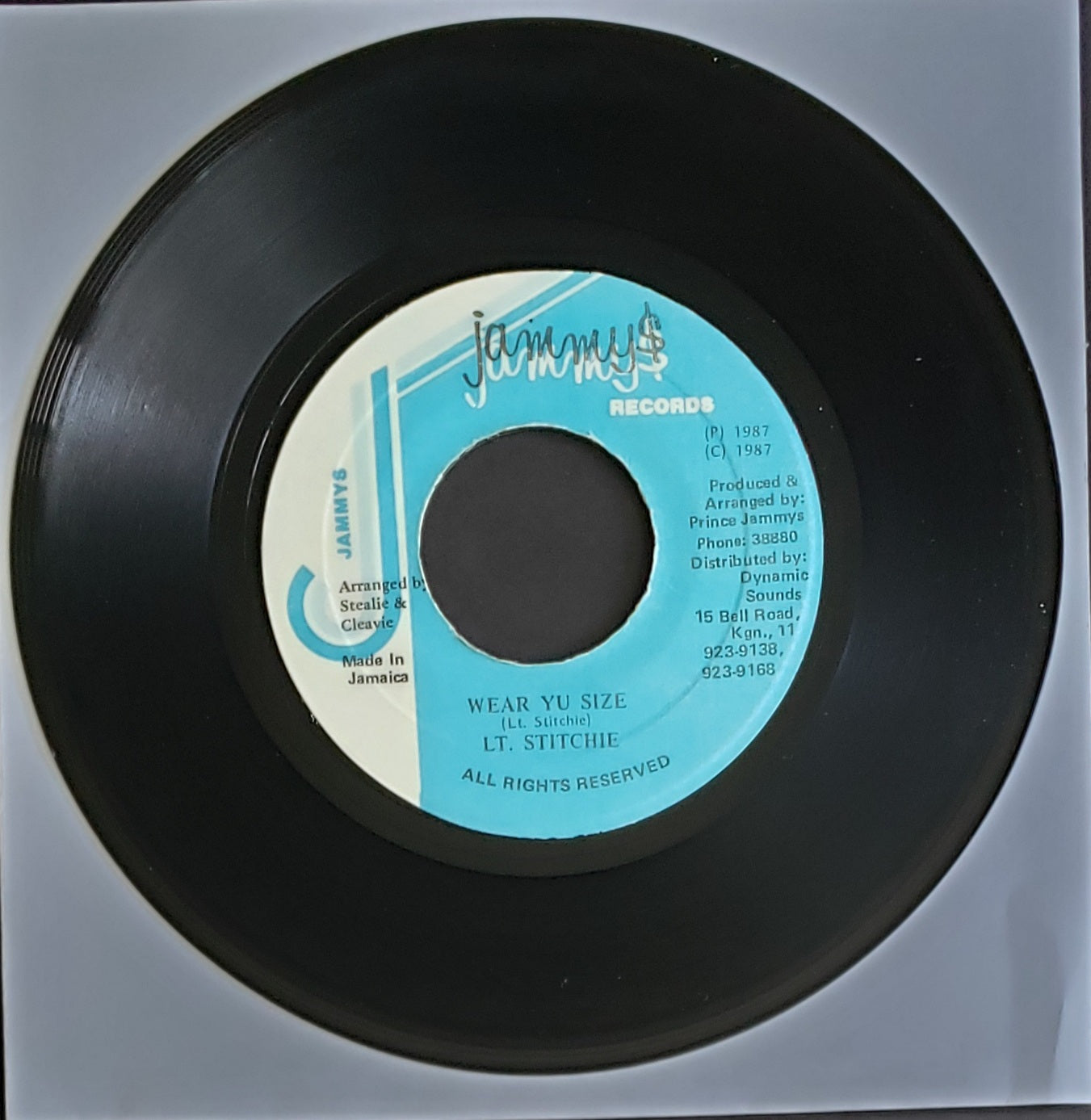 Lt. Stitchie – Wear Yu Size (7" Vinyl 45 RPM) Vintage Reggae