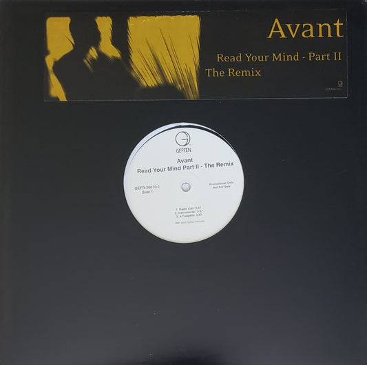 Avant "Read Your Mind Part II - The Remix" (12"Vinyl) RARE!!