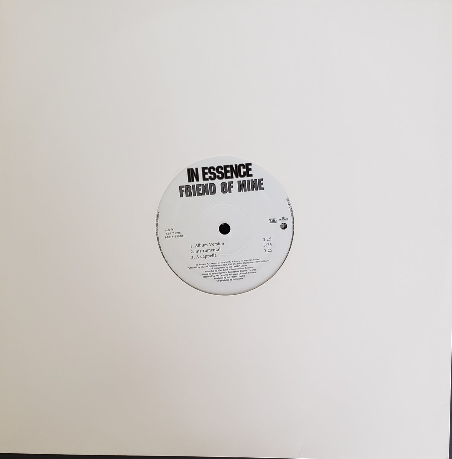 In Essence "Friend Of Mine" (New Baby Mix feat. Elephant Man) (12" Vinyl)
