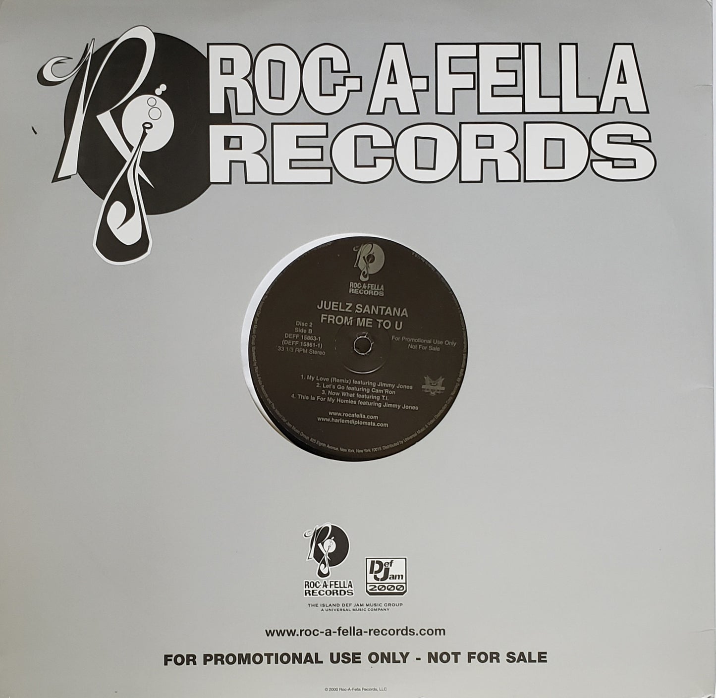 Juelz Santana – From Me To U (2X Vinyl  LP Album) RARE!!