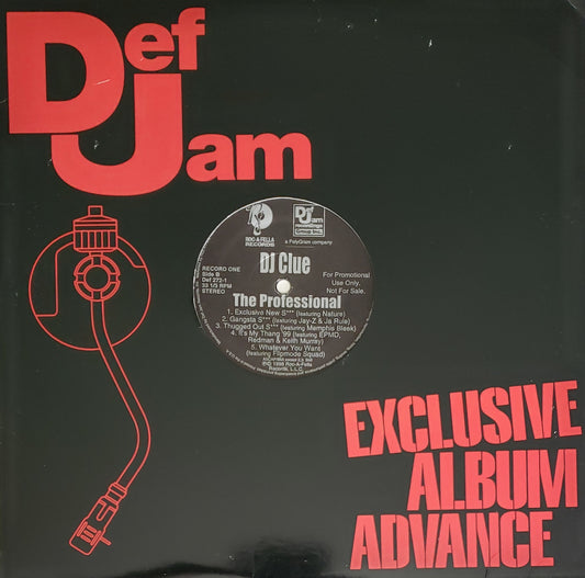 DJ CLUE "THE PROFESSIONAL" 2xVinyl LP (CLEAN RARE!!!-SALE!!!