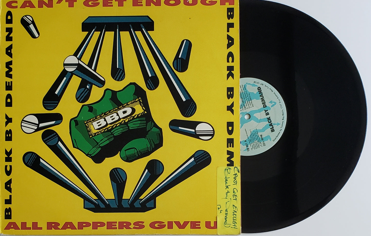 Black By Demand "Can't Get Enough / All Rappers Give Up (12" Vinyl) Vintage