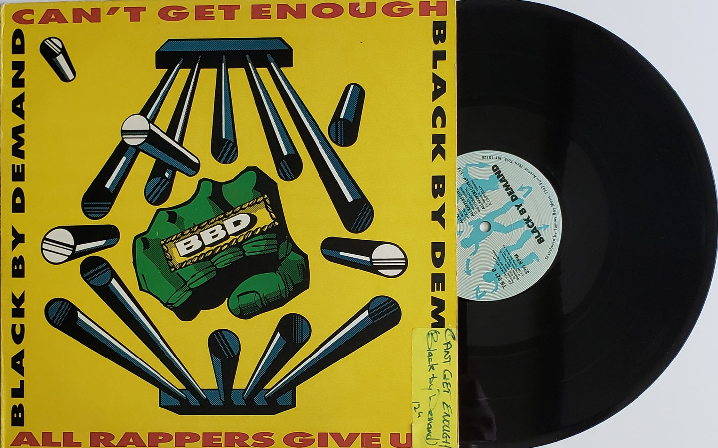 Black By Demand "Can't Get Enough / All Rappers Give Up (12" Vinyl) Vintage