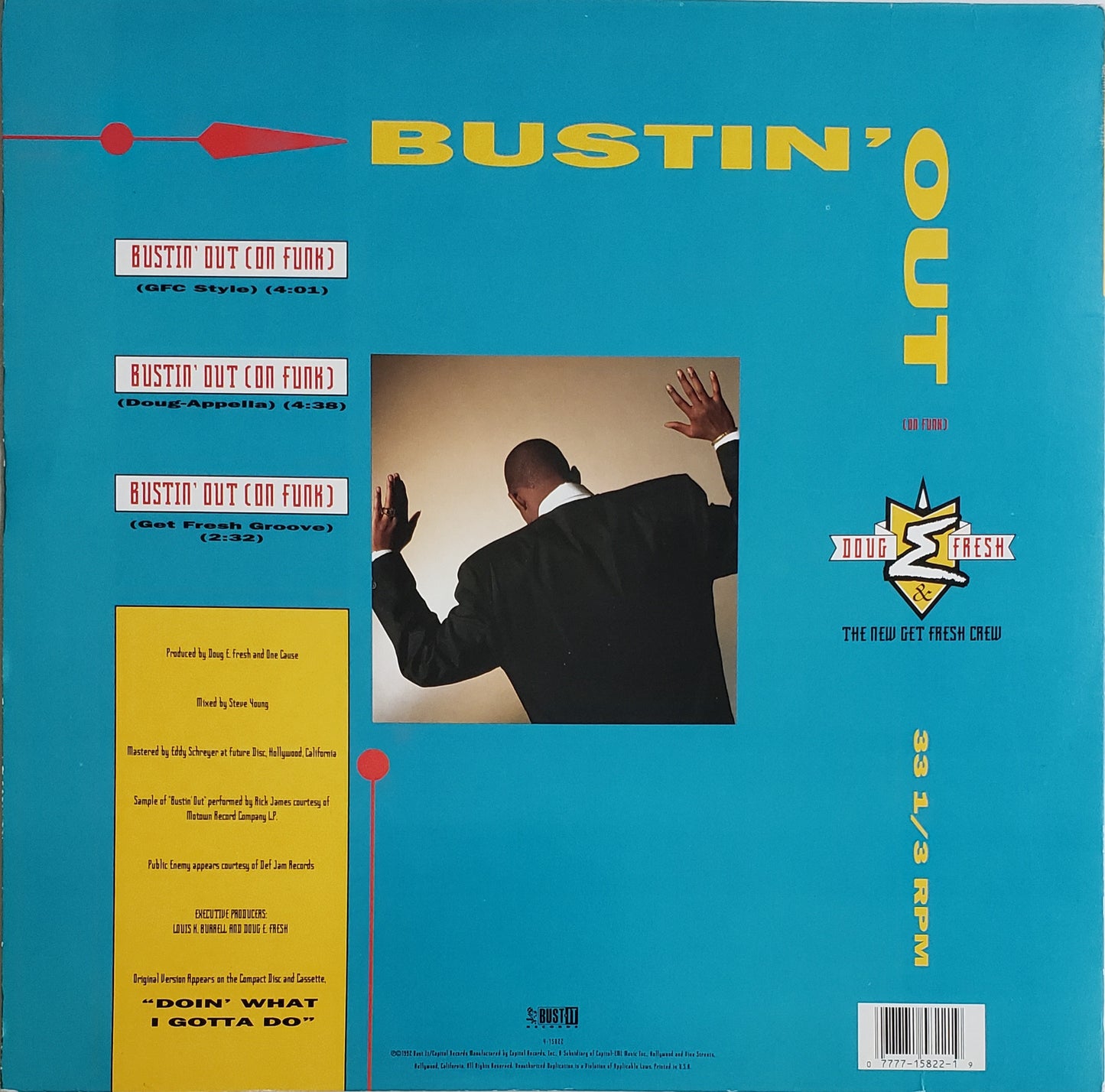 Doug E. Fresh & The New Get Fresh Crew – "Bustin' Out (On Funk)" 12" Vinyl- Vintage!!!