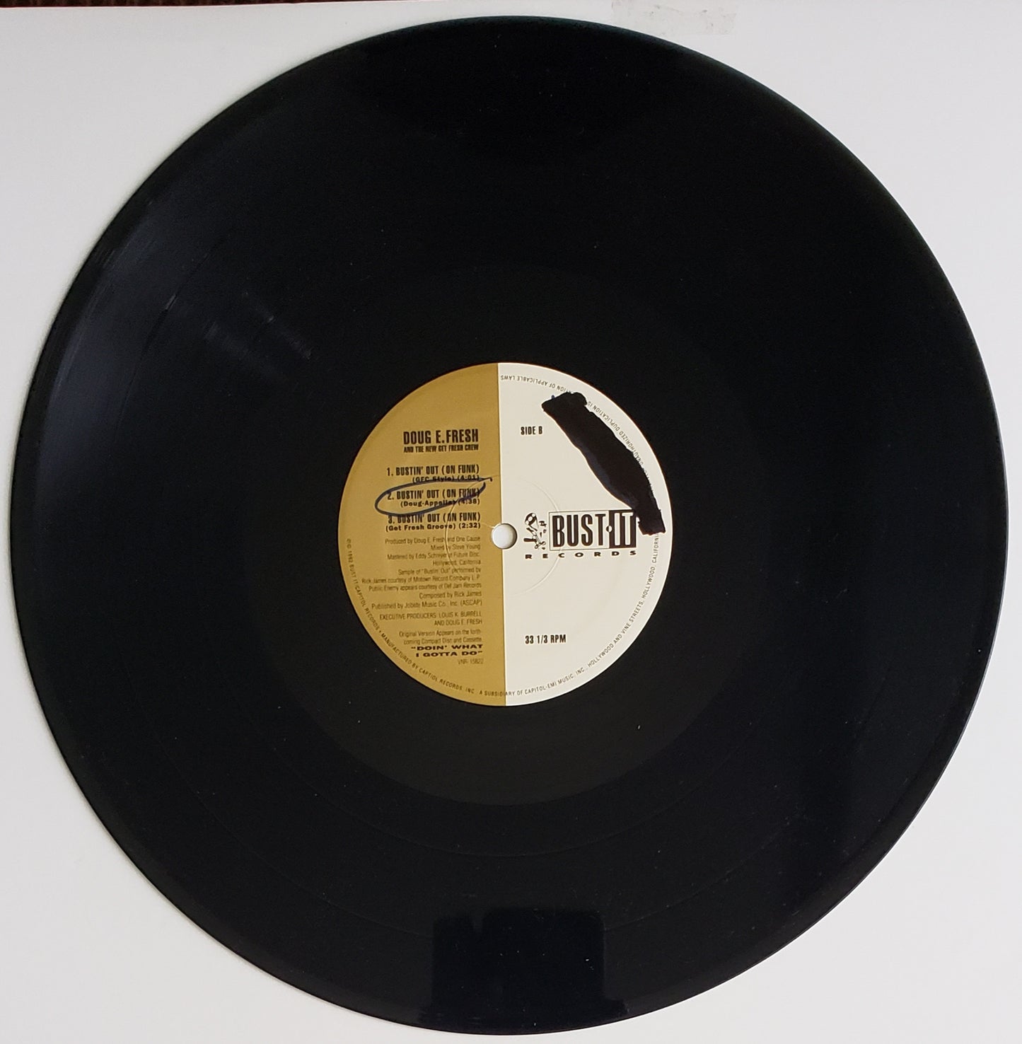 Doug E. Fresh & The New Get Fresh Crew – "Bustin' Out (On Funk)" 12" Vinyl- Vintage!!!