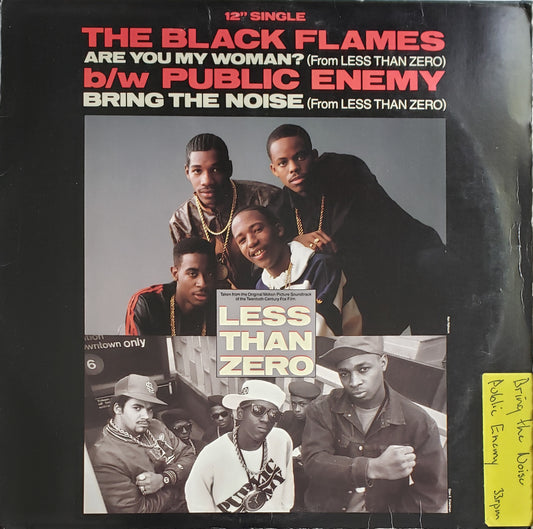 Public Enemy "The Black Flames /Are You My Woman / Bring The Noise" (12" Vinyl) Vintage