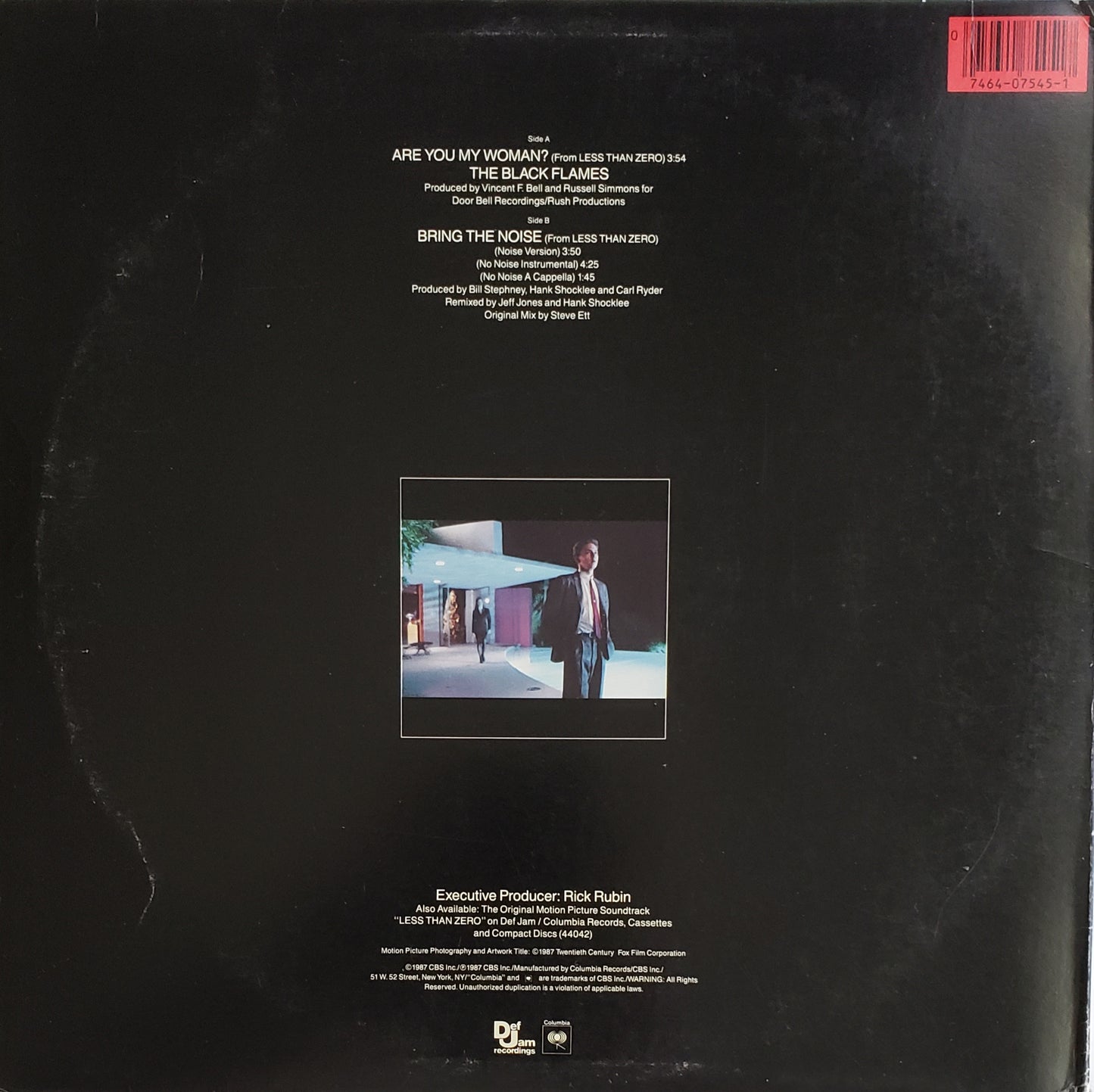 Public Enemy "The Black Flames /Are You My Woman / Bring The Noise" (12" Vinyl) Vintage