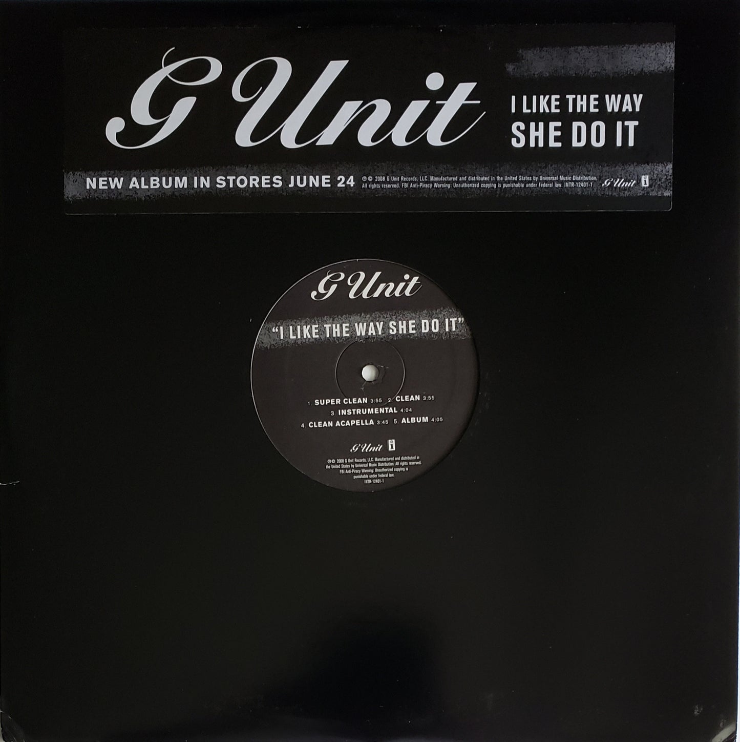 G-Unit – I Like The Way She Do It (12" Vinyl)