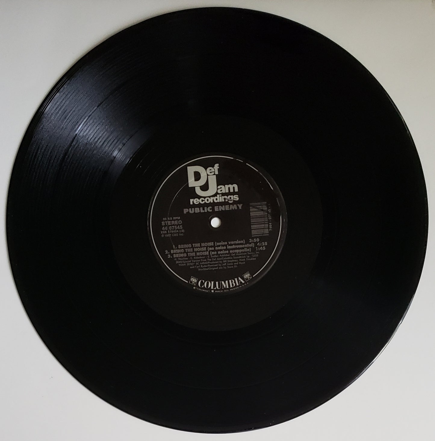Public Enemy "The Black Flames /Are You My Woman / Bring The Noise" (12" Vinyl) Vintage