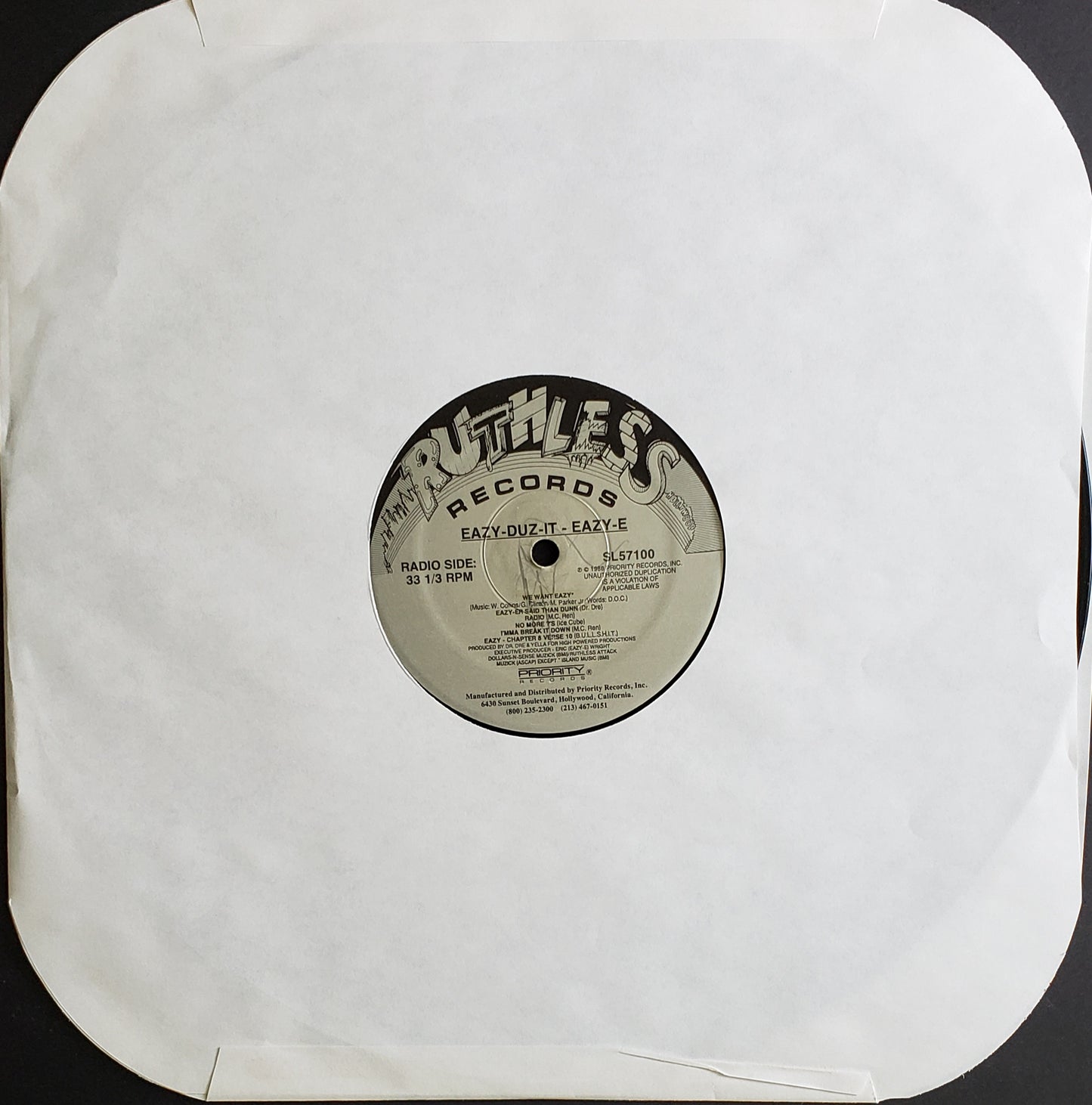 Eazy-E – Eazy-Duz-It (Vinyl LP Album)Rare Vinyl 0riginal!-VINTAGE