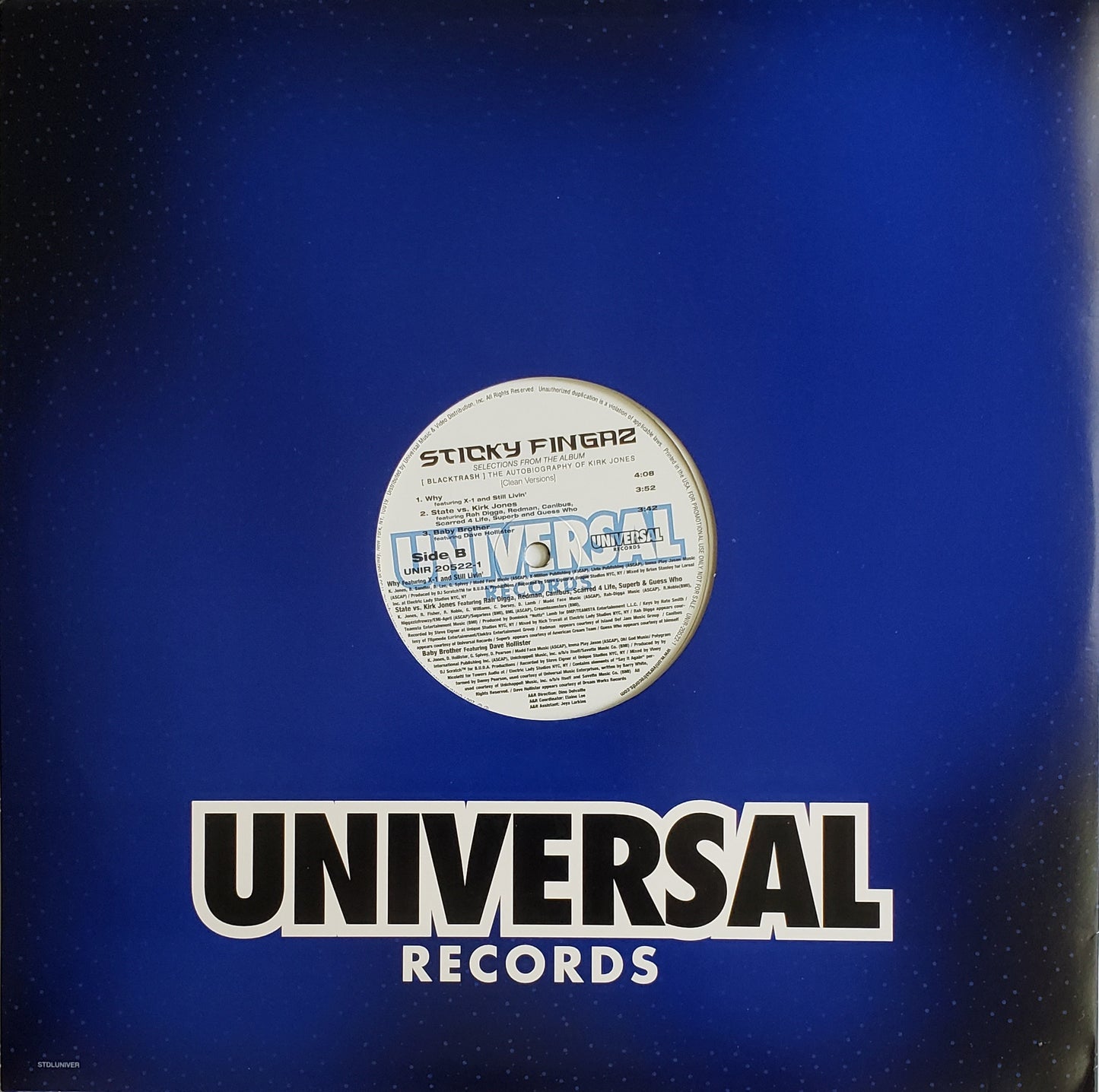 Sticky Fingaz "Selections From The Album Blacktrash" (12' EP Vinyl)