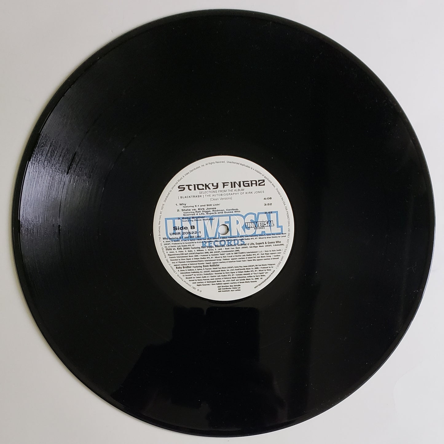 Sticky Fingaz "Selections From The Album Blacktrash" (12' EP Vinyl)