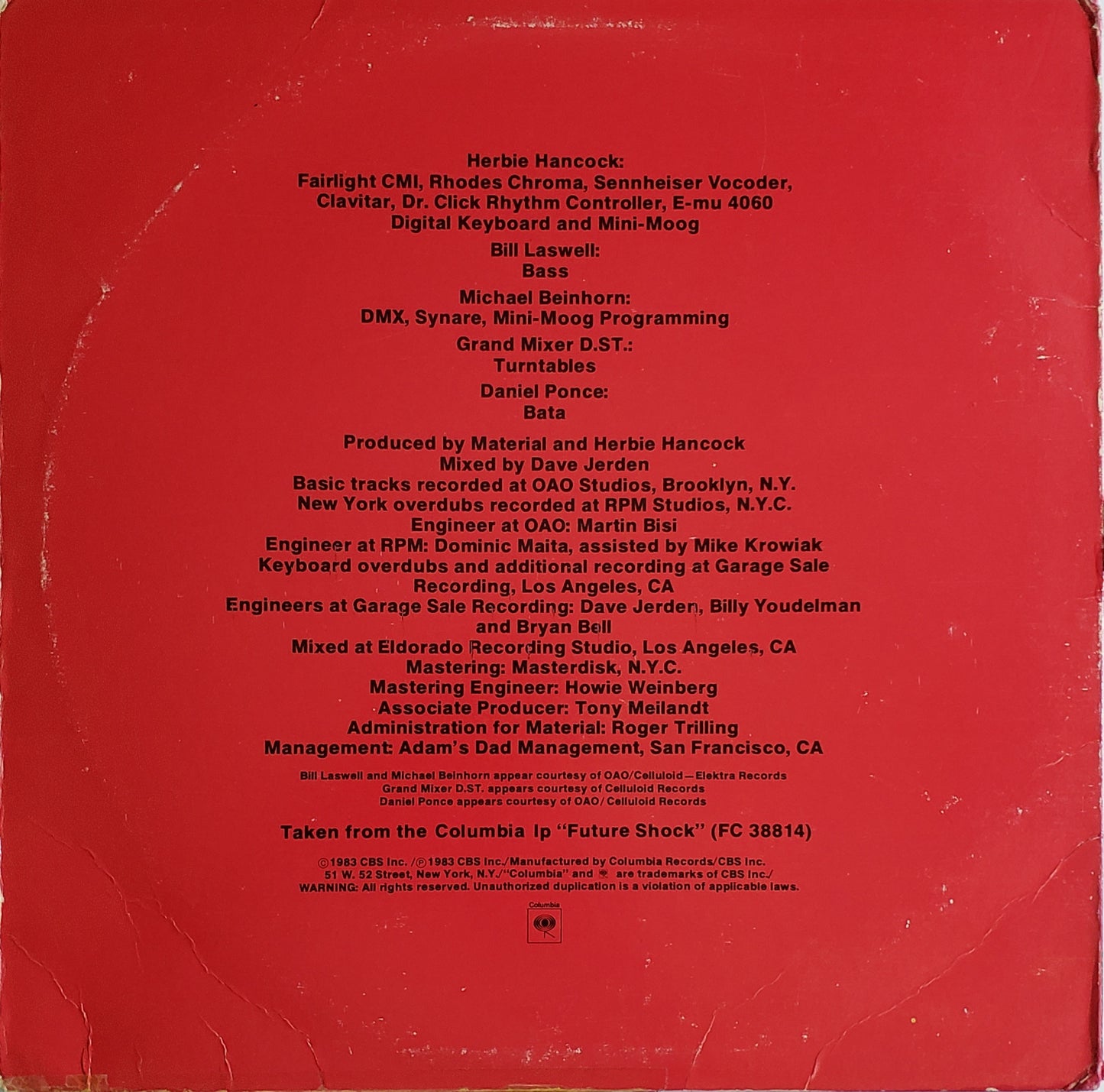 Herbie Hancock – Rockit (Extended Dance Version) (12" Vinyl) VINTAGE