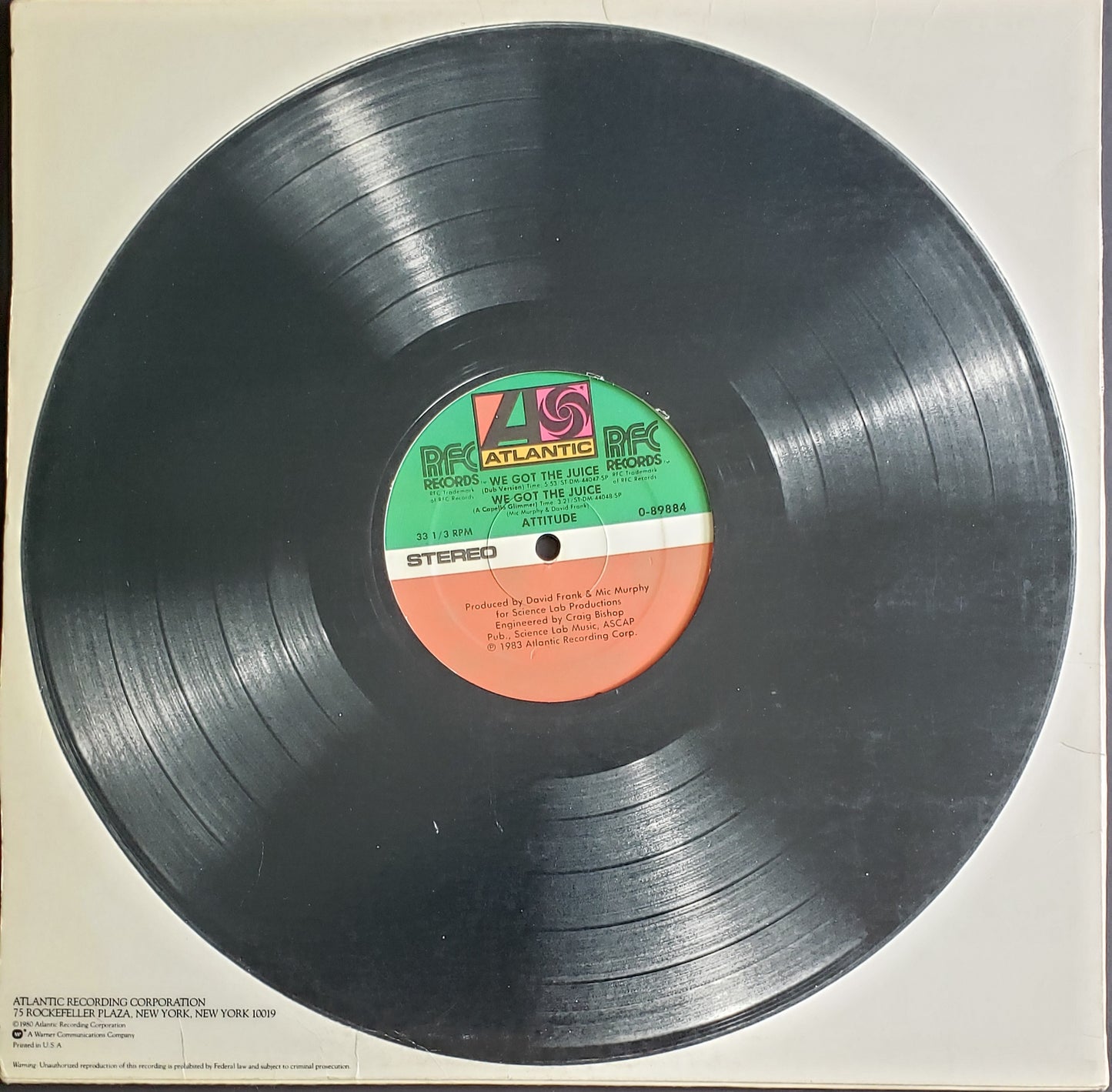 Attitude – We Got The Juice (12"Vinyl) VINTAGE-RARE!!