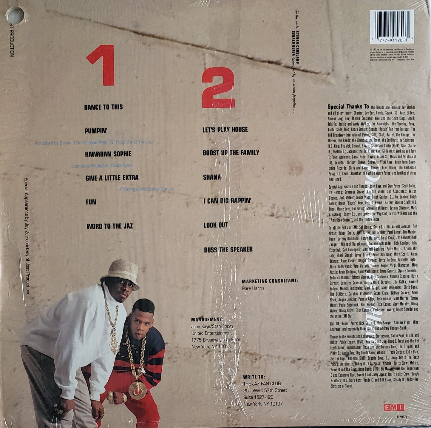 JAZ "Word To The Jaz" (LP Vinyl Album) RARE!!