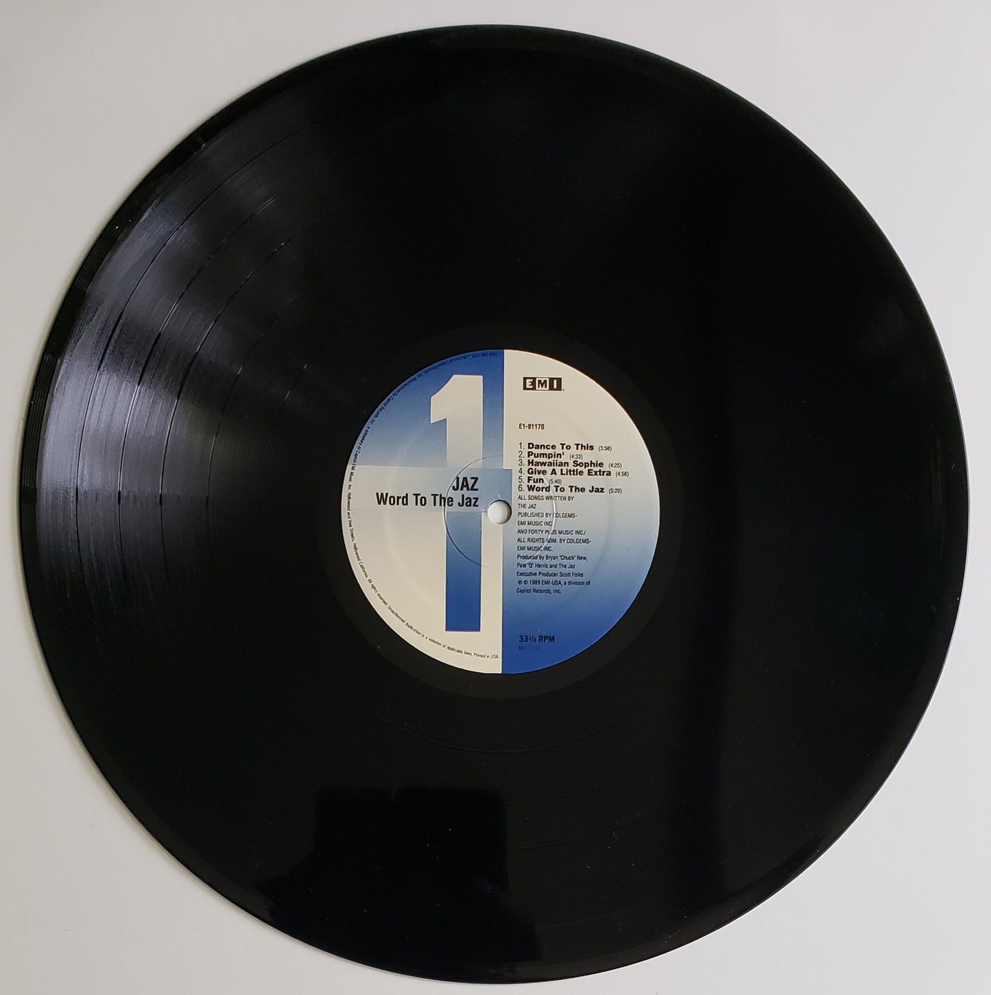 JAZ "Word To The Jaz" (LP Vinyl Album) RARE!!
