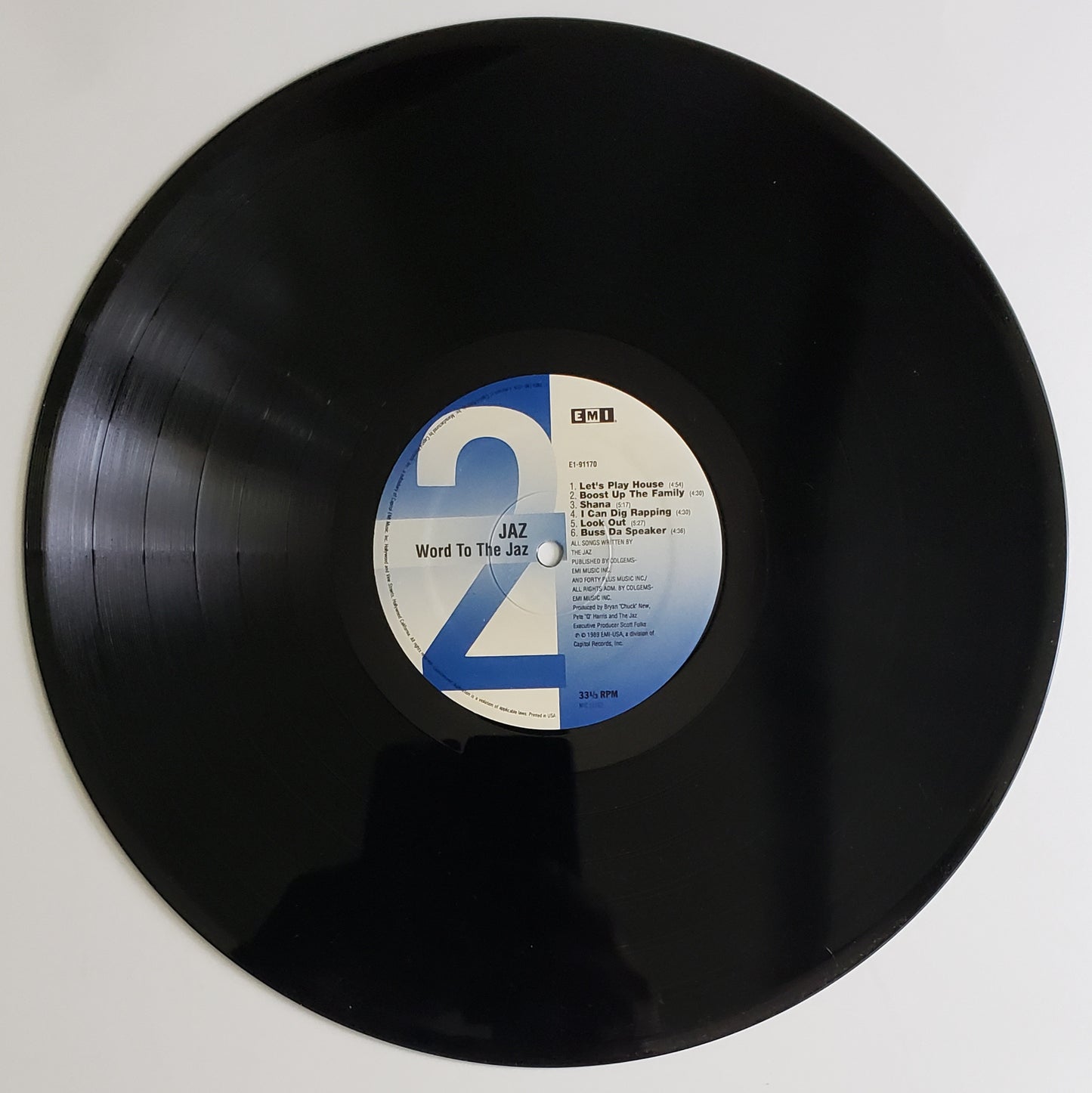 JAZ "Word To The Jaz" (LP Vinyl Album) RARE!!