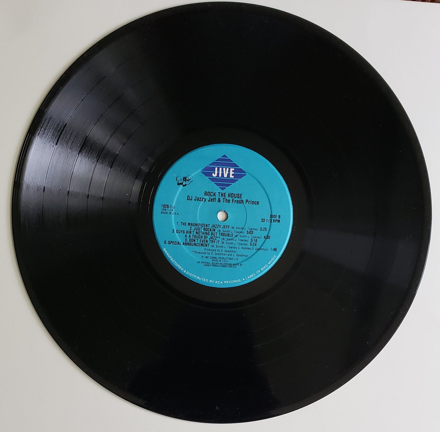 DJ Jazzy Jeff & The Fresh Prince – Rock The House (Vinyl LP Album) VINTAGE-RARE!!
