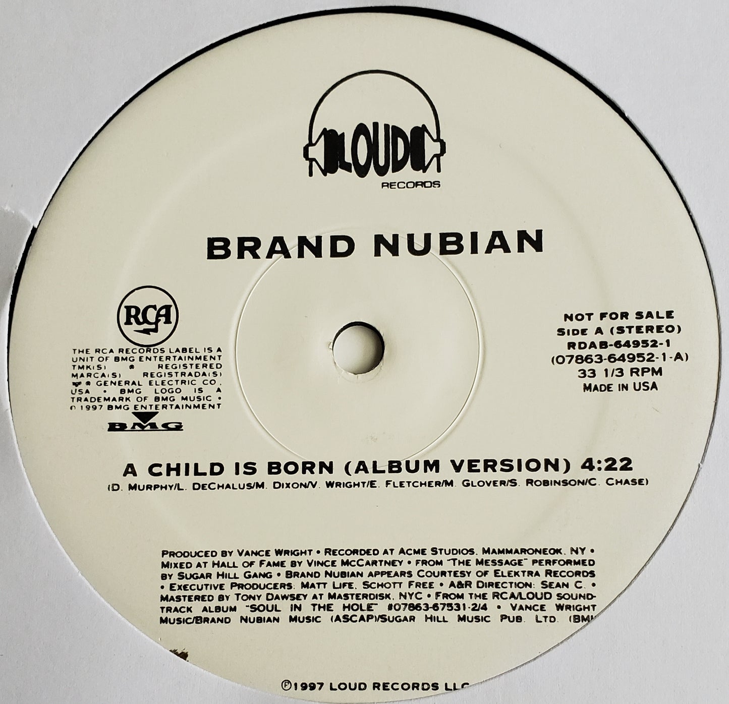 BRAND NUBIAN "A CHILD IS BORN" (12" VINYL) VINTAGE-RARE!!