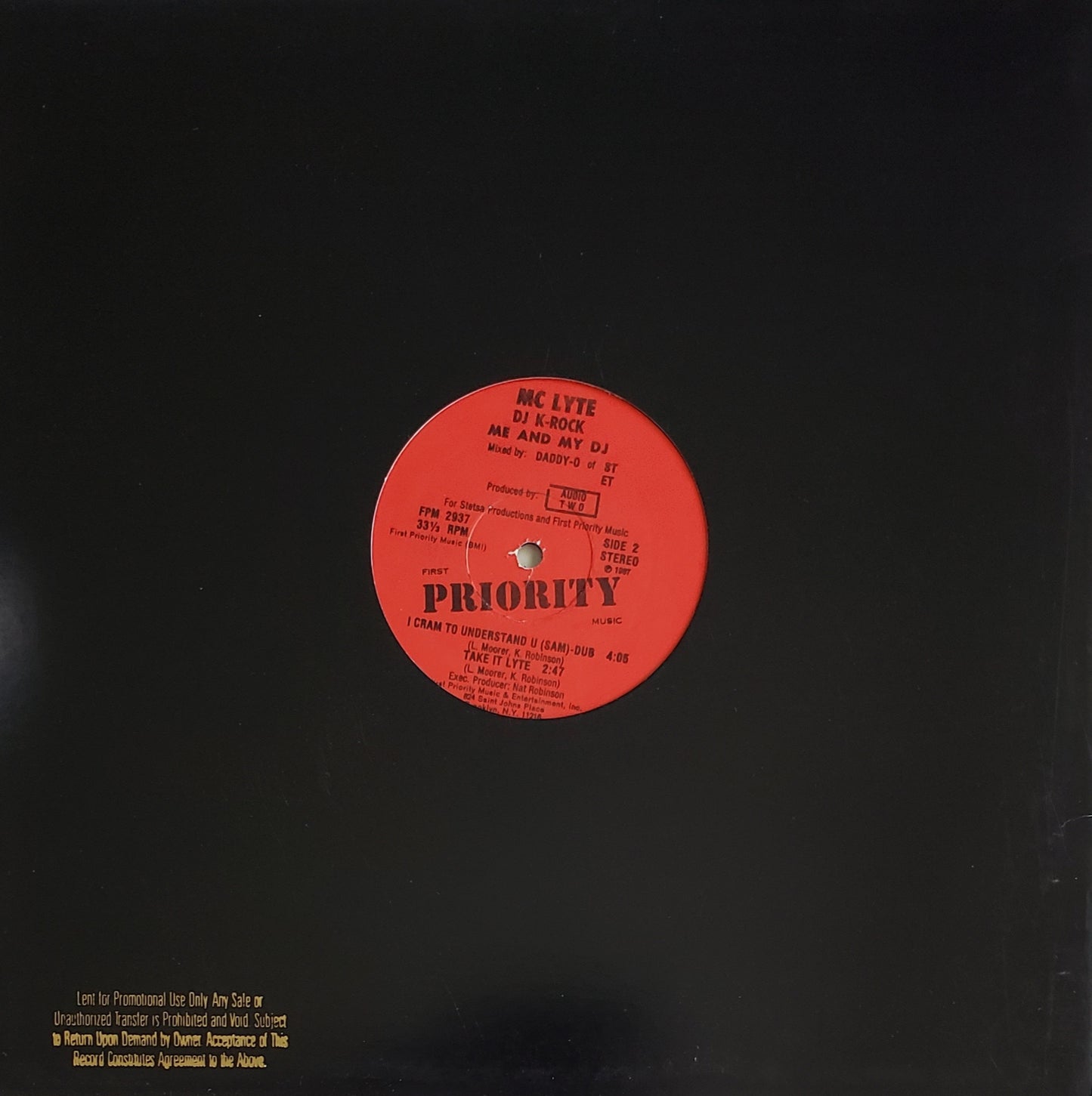 MC Lyte I Cram To Understand U (Sam)/Take It Lyte (12" Vinyl) VINTAGE-RARE!!