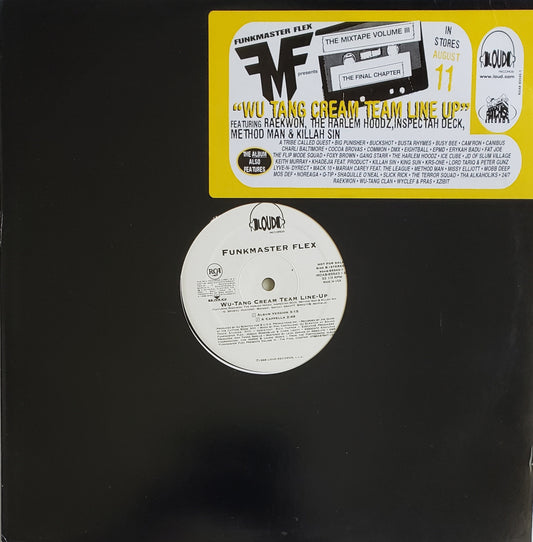 Funkmaster Flex"Wu-Tang Cream Team Line Up" (12" Vinyl)RARE!!