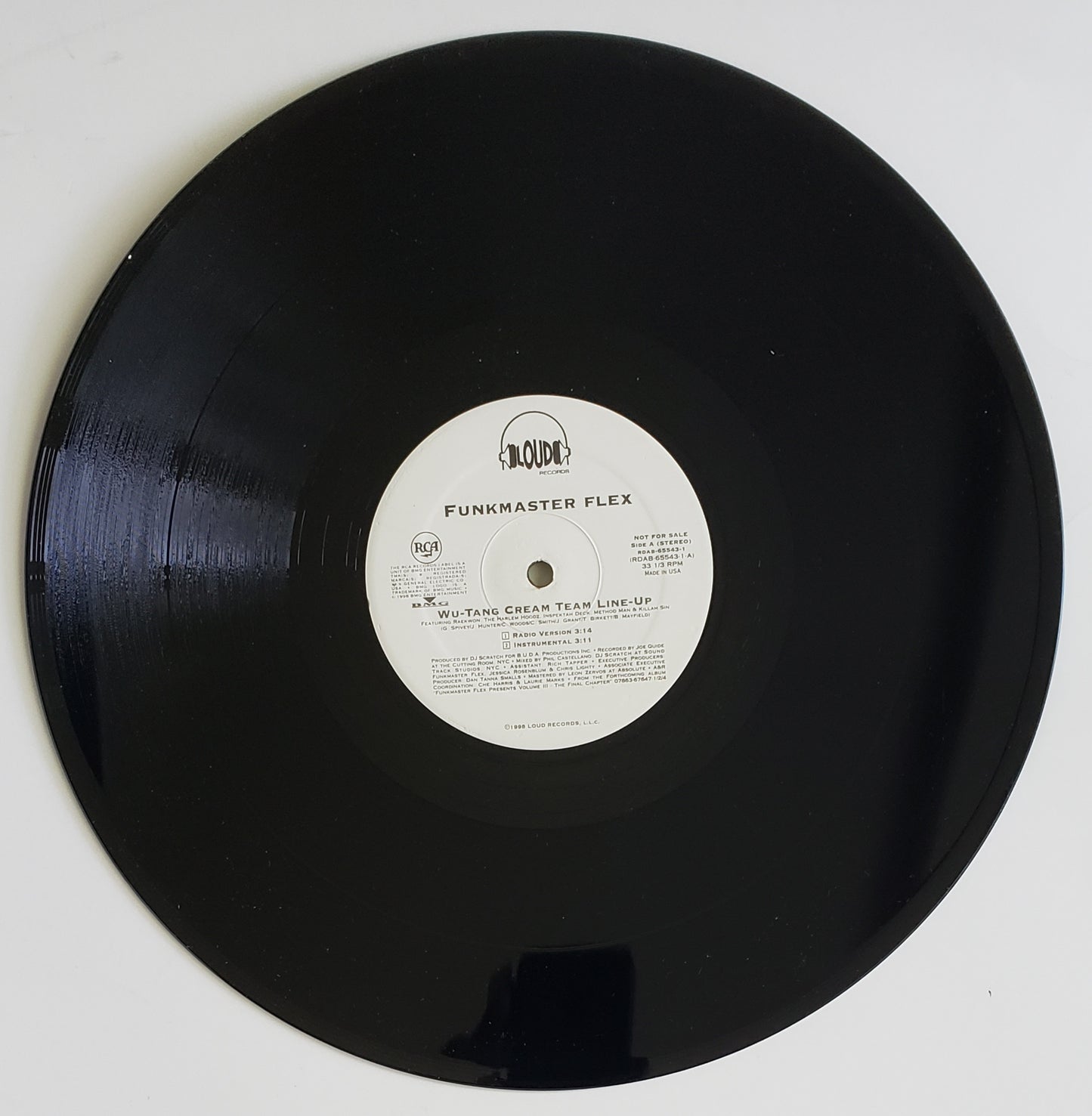 Funkmaster Flex"Wu-Tang Cream Team Line Up" (12" Vinyl)RARE!!
