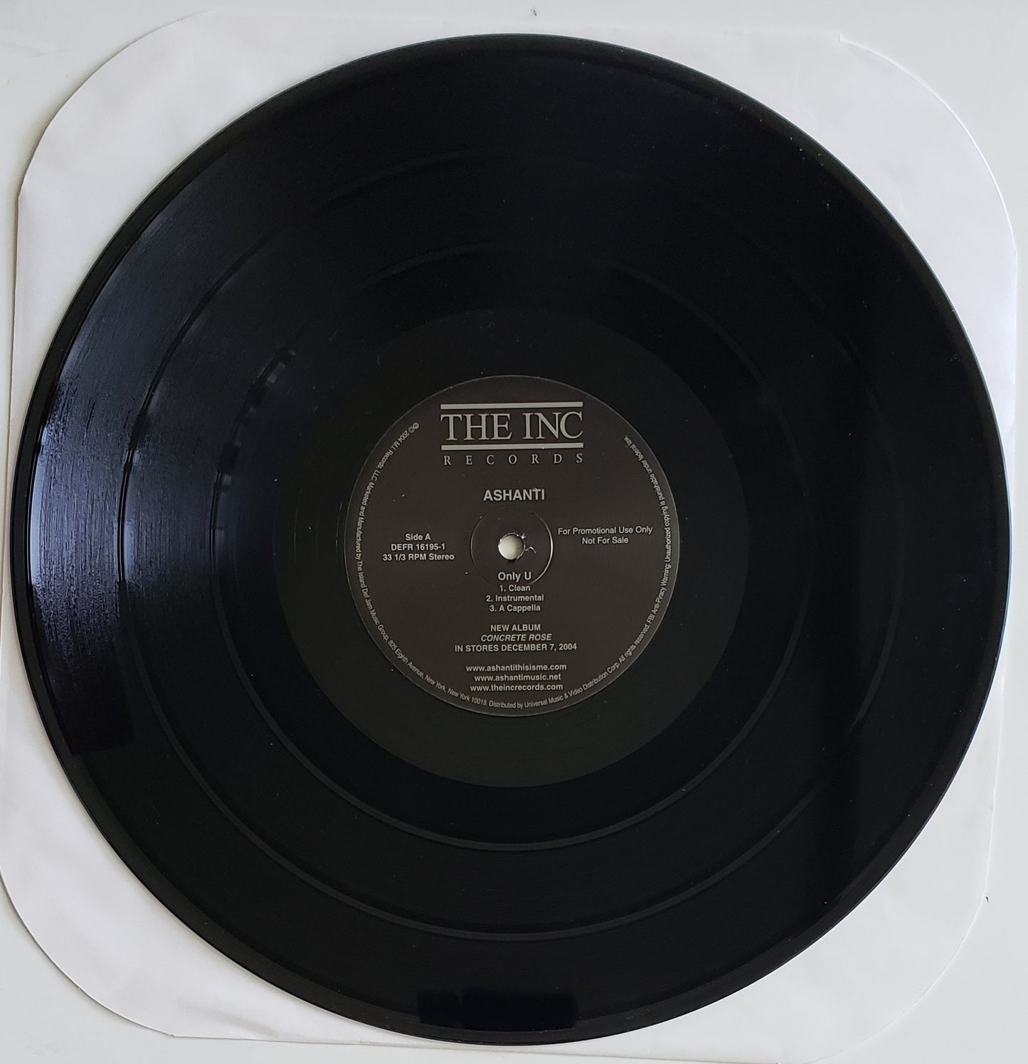 Ashanti – Only U/Turn It Up (Radio Edit) Featuring Ja Rule (12" Vinyl)