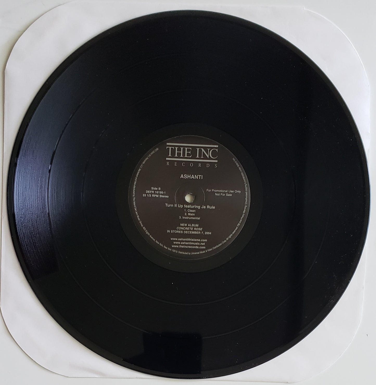 Ashanti – Only U/Turn It Up (Radio Edit) Featuring Ja Rule (12" Vinyl)