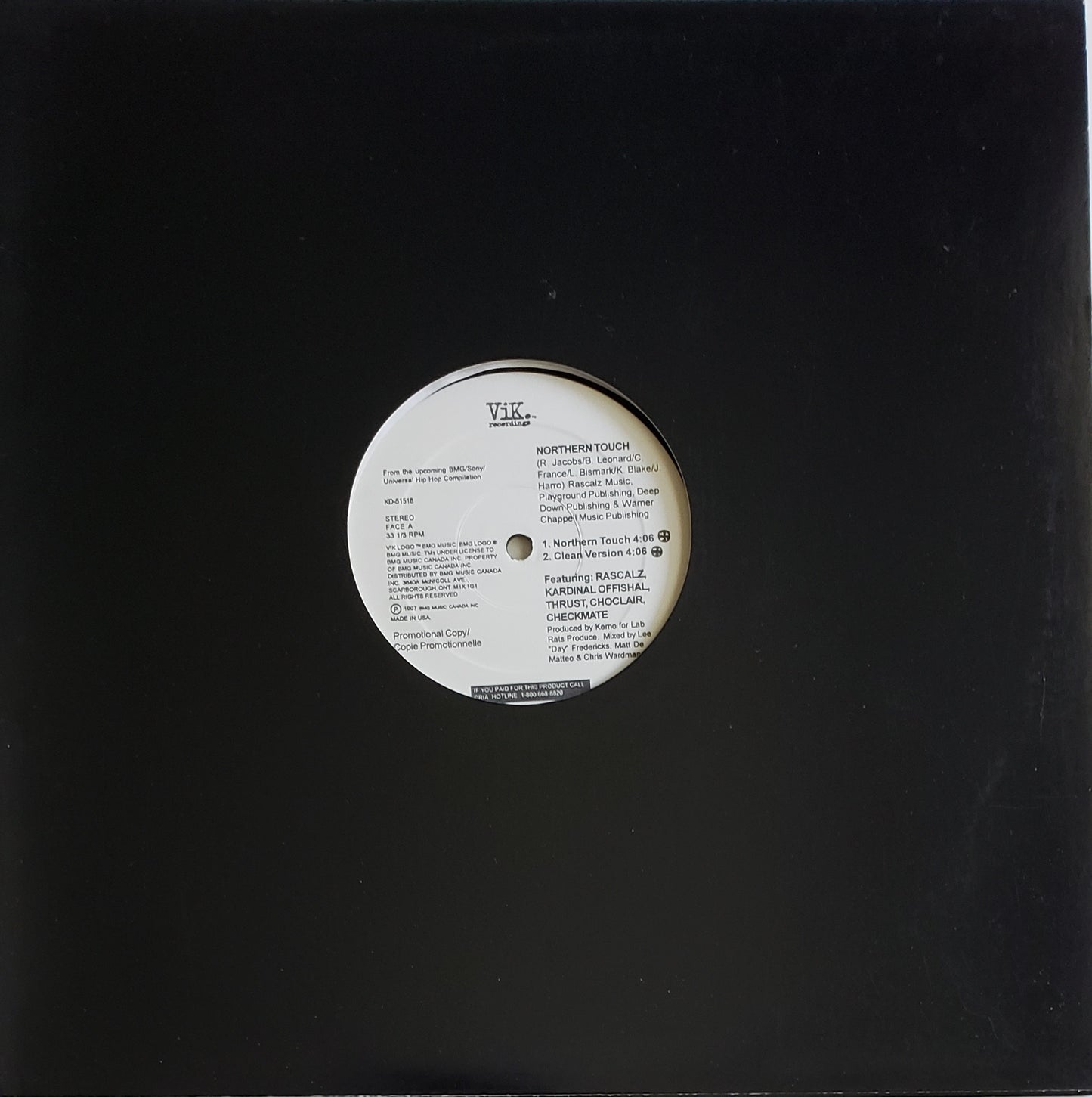Northern Touch featuring Kardinal Offishall,Thrust, Choclair, CheckMate & Rascalz (12" Vinyl)