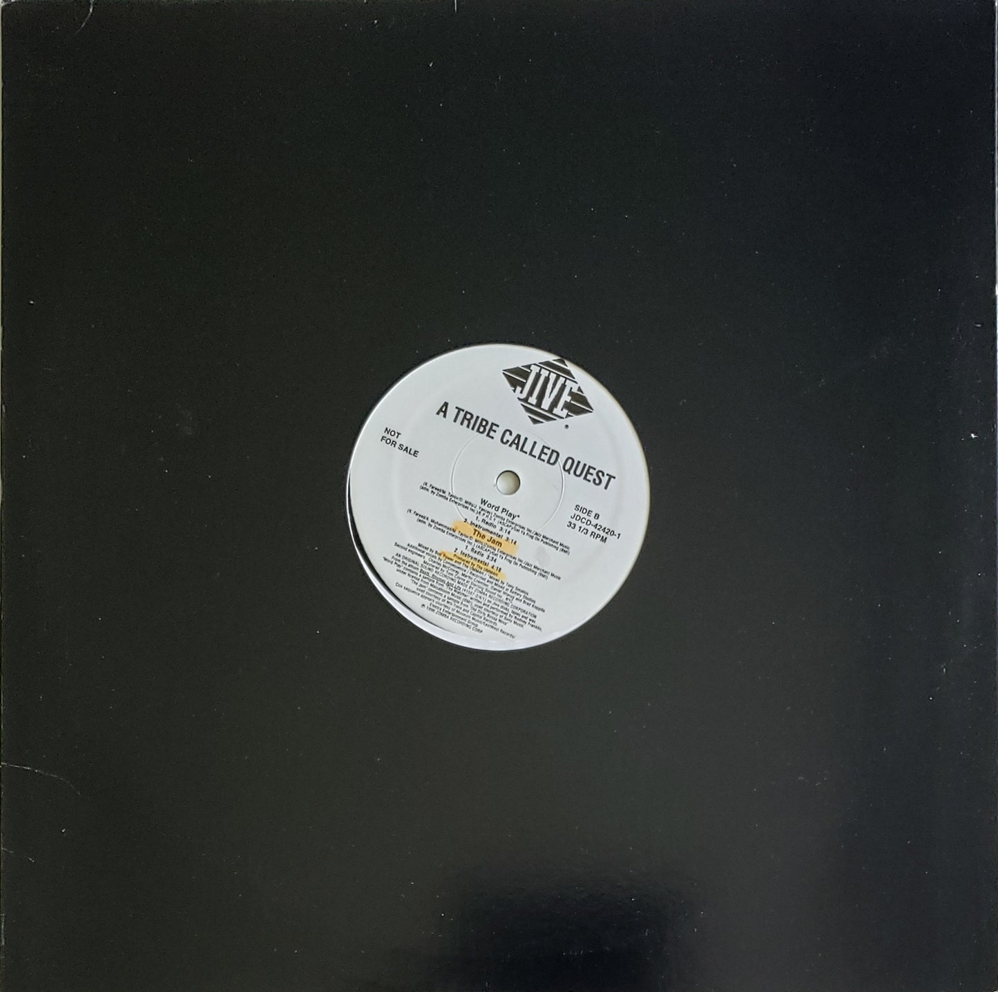 A Tribe Called Quest – Stressed Out/Word Play/The Jam" (12' Vinyl)