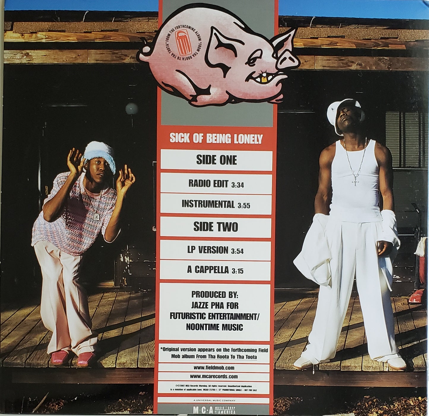 Field Mob – Sick Of Being Lonely (12" Vinyl) RARE!!