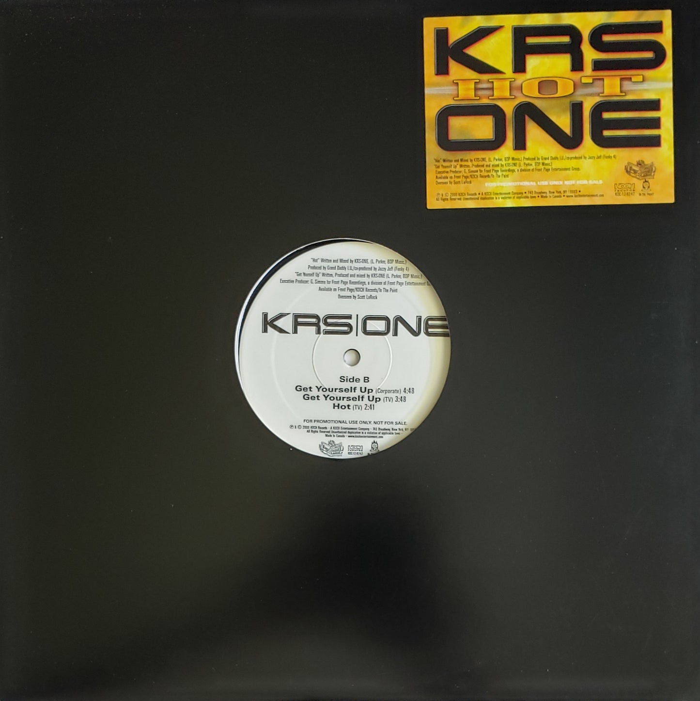 KRS-ONE – Hot/Get Yourself Up (12" Vinyl) RARE!!
