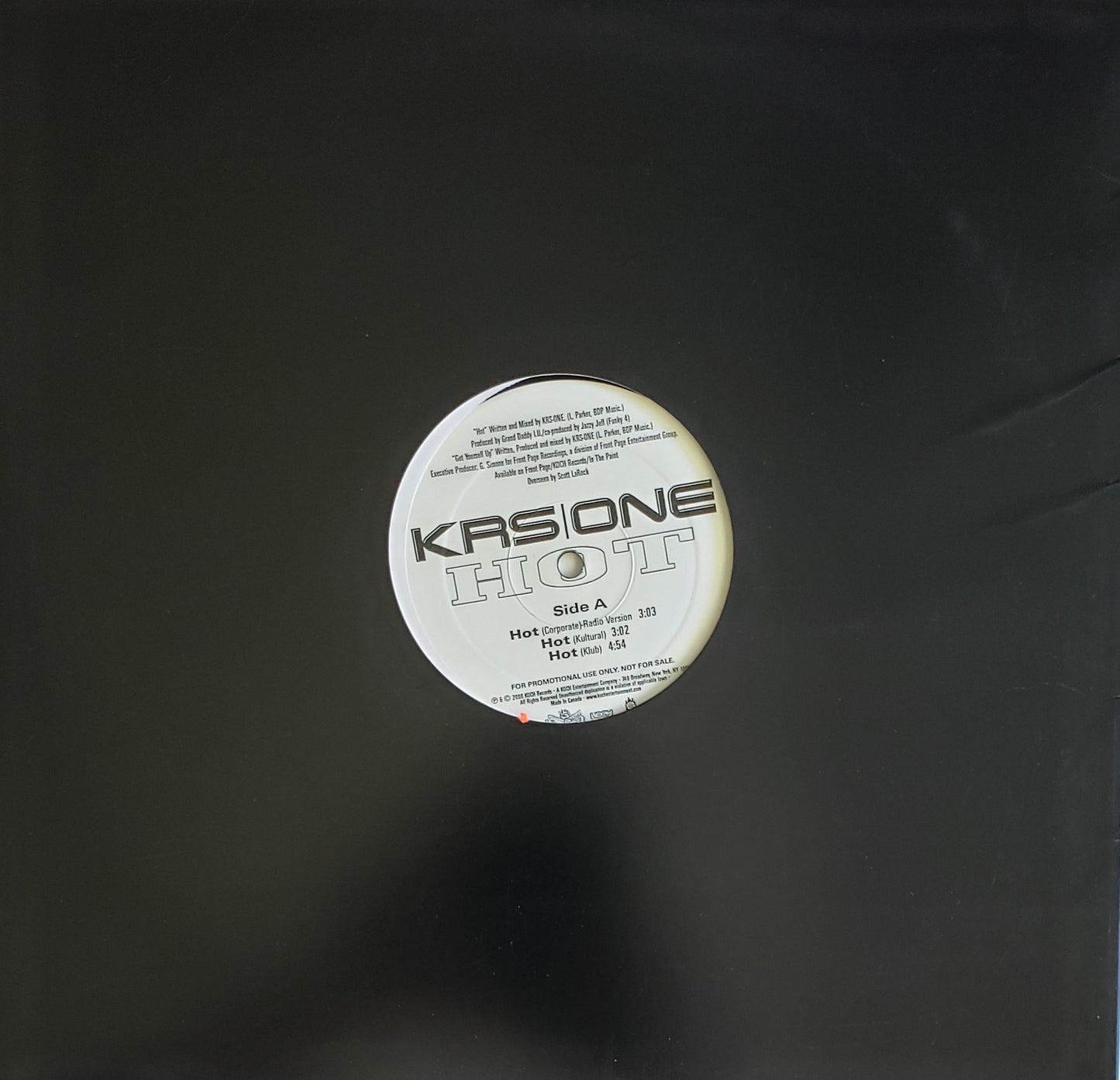 KRS-ONE – Hot/Get Yourself Up (12" Vinyl) RARE!!