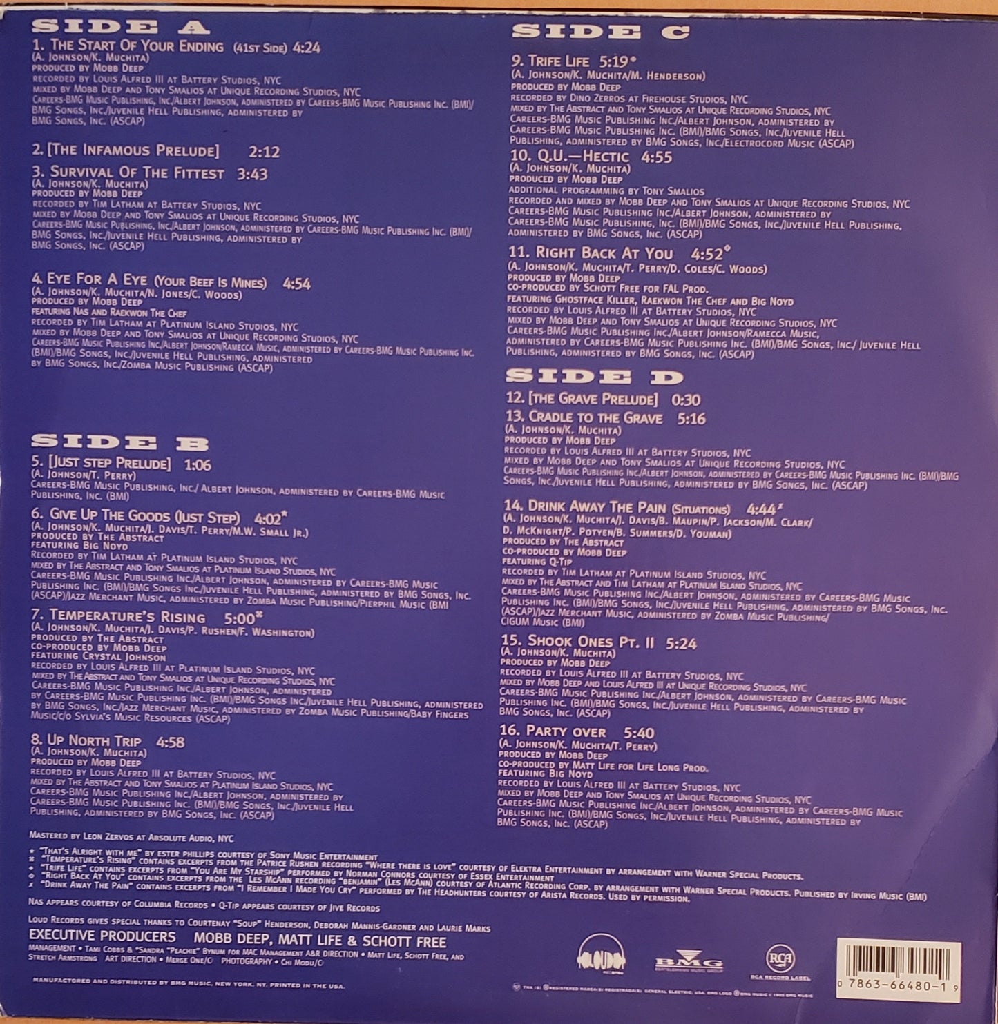 Mobb Deep "The Infamous" (2X LP VINYL) VINTAGE