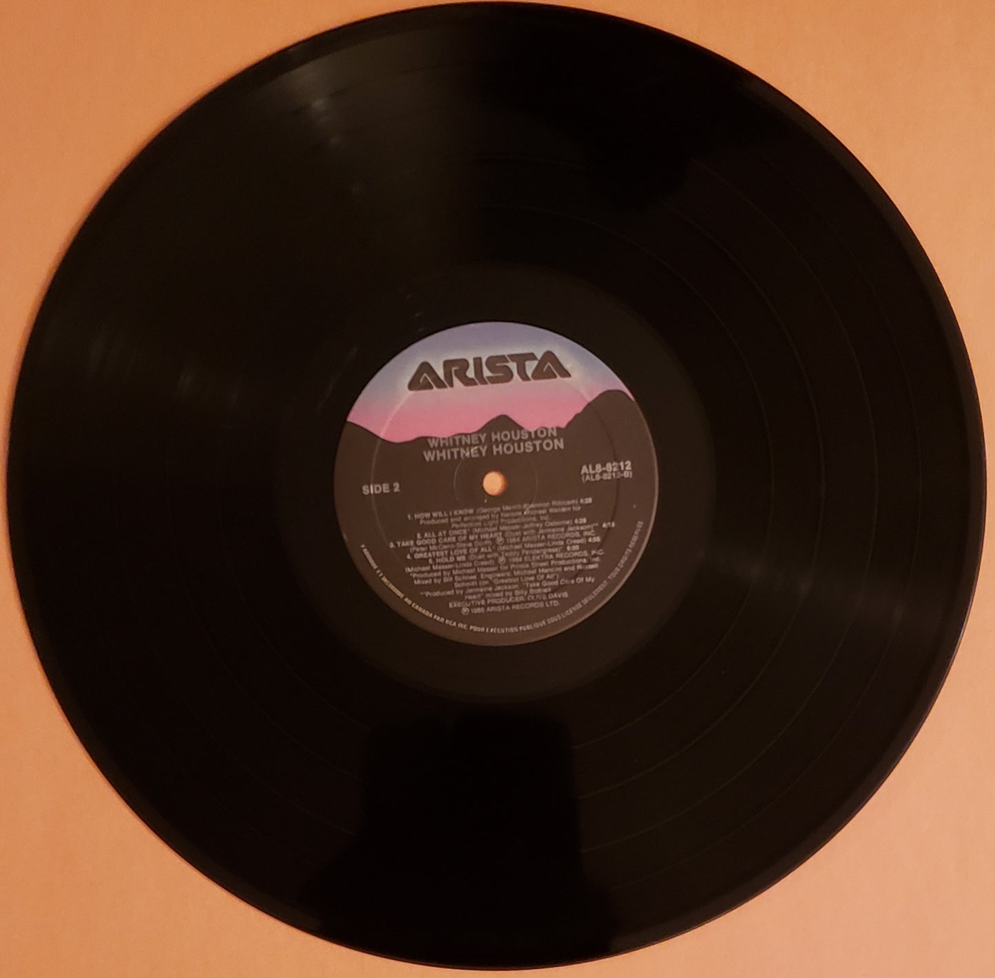 Whitney Houston Self Titled LP Vinyl-RARE!!