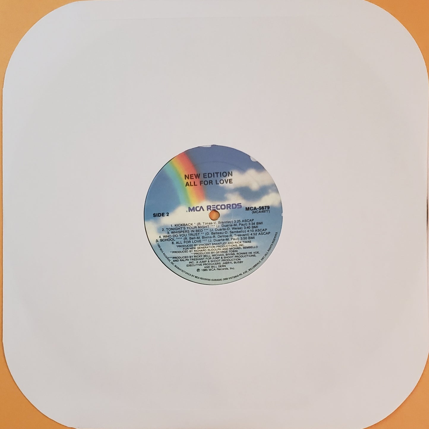 New Edition "All For Love" (Vinyl LP) RARE!!