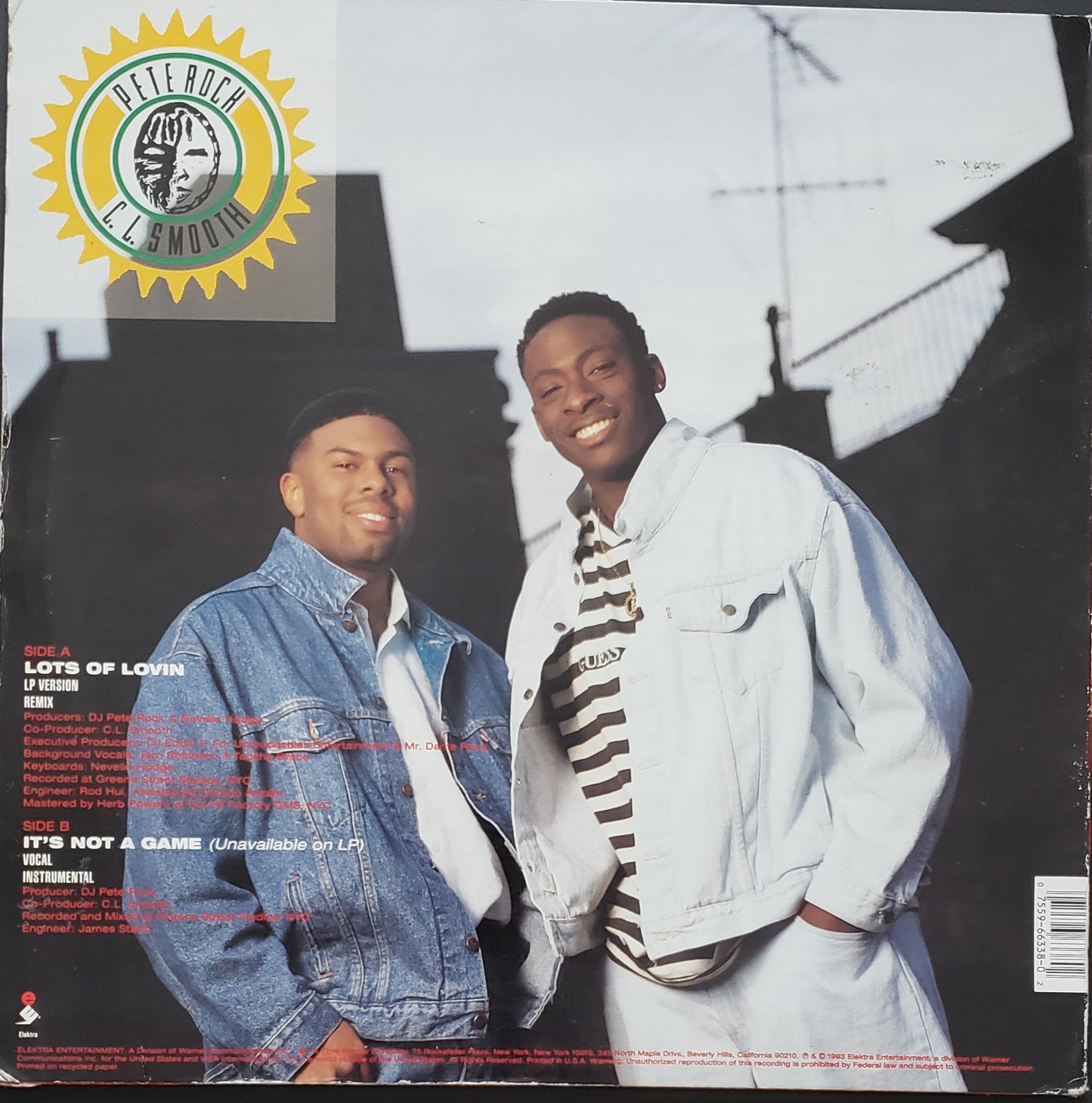 Pete Rock Cl Smooth "Lots Of Lovin/It's Not A Game" (12" Vinyl)RARE!!