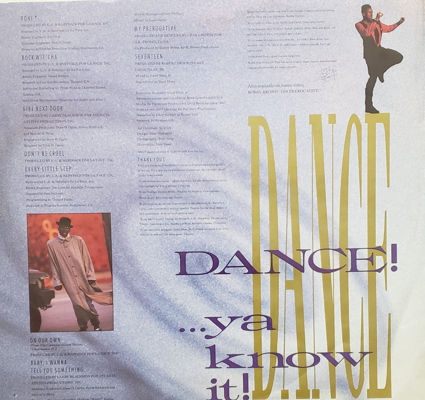 Bobby Brown "Dance! ..Ya Know It" (Vinyl LP Album) VINTAGE!!!