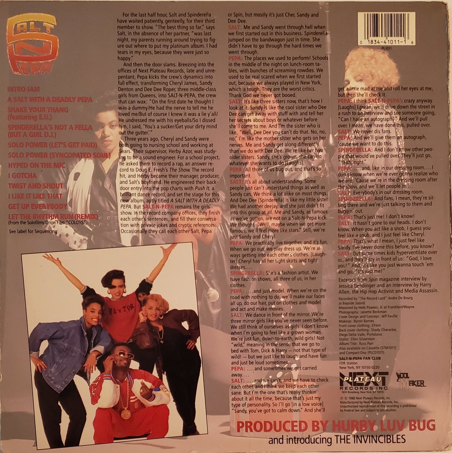 Salt 'N' Pepa "A Salt With A Deadly Pepa" (Vinyl LP) VINTAGE!!!