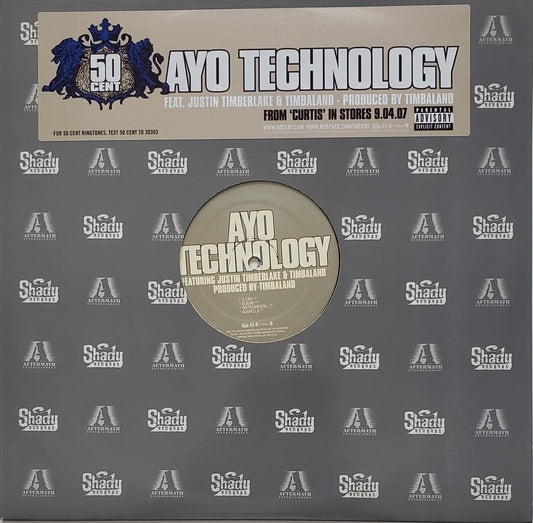50 Cent- Ayo Technology feat. Justin Timberlake & Timbland (12" Vinyl) RARE!!!